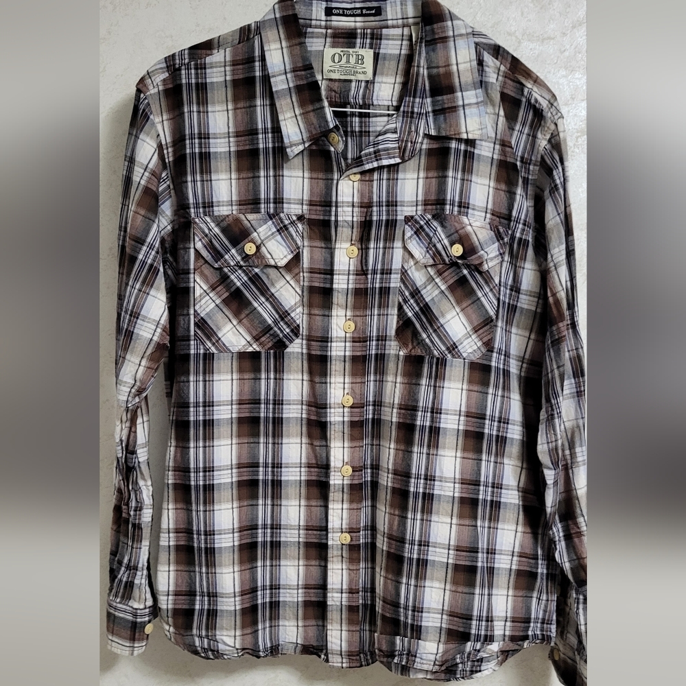 One Tough Brand button-down shirt size L